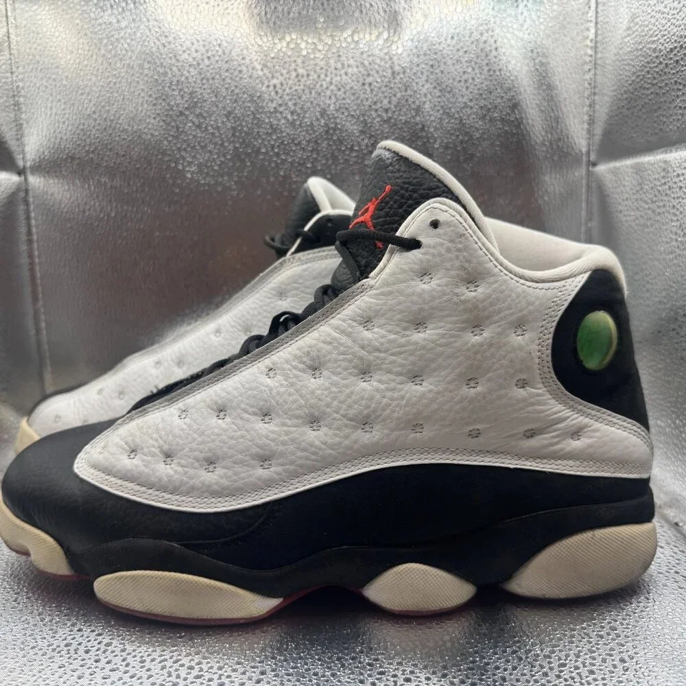 Size 10.5 Air Jordan 13 Retro 2013 He Got Game White Black Mens Shoes 309259-104